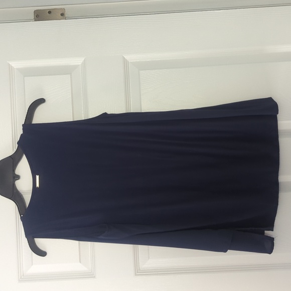 Michael Michael Kors Layered Look Tank Navy Blue twofer - Picture 5 of 10